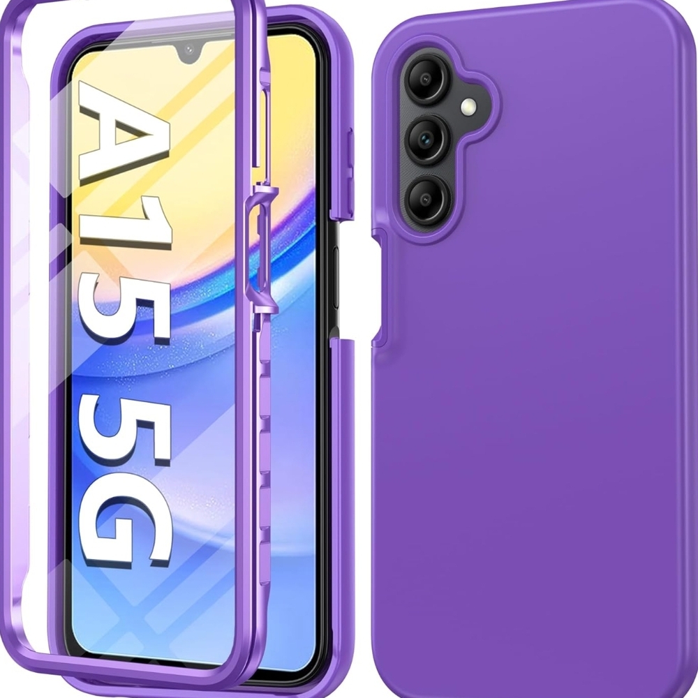 Purple Protective Case for A15 5G